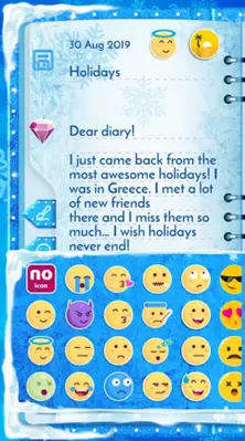 Winter Princess Diary android App screenshot 0