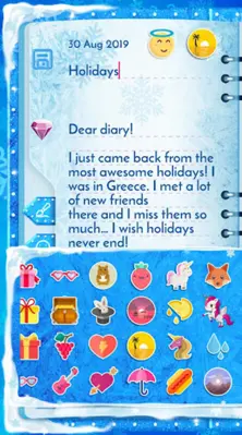 Winter Princess Diary android App screenshot 3